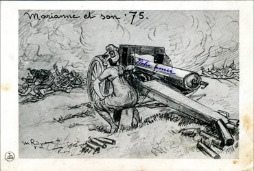 Carte postale, Satirique en N & B
