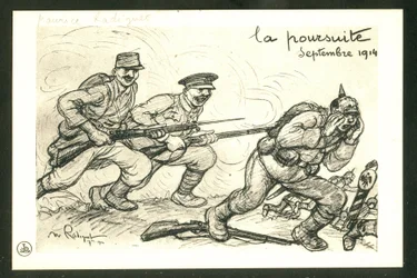 Carte postale, satirique en N & B