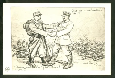Carte postale, satirique en N & B