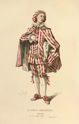 Costume pour le rôle de Gros - René, vers 1868 (gravure)