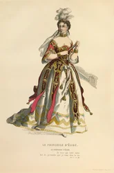 Costume pour le rôle de La princesse d