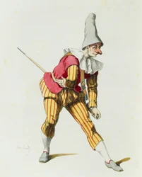 Giangurgolo en 1625, par Maurice Sand (1823-1889)