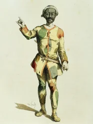Arlequin en 1570