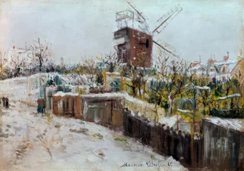 Le Moulin de la Galette sous la neige