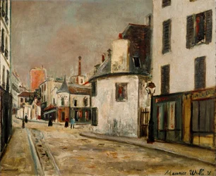 La rue de Mont Cenis in the Montmartre district in Paris