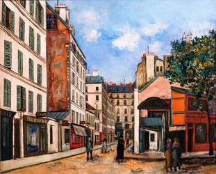 Rue Bayen à Paris, vers 1915 (huile sur toile)