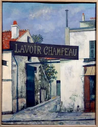 La buanderie de Champeau, XXe siècle (huile sur toile)