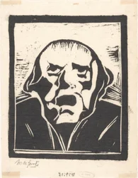 Figure avec bouche ouverte