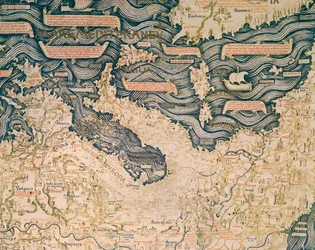 Carte du monde par le moine camaldule Fra Mauro