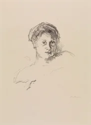 Portrait de Minna Beckmann-Tube