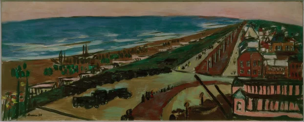 Vue de Zandvoort au soir