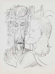Christ et Pilate, planche 15 du portfolio « Jour et Rêve »