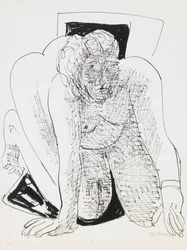 Femme rampante, planche 5 du portfolio « Jour et rêve »