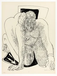 Femme rampante, planche cinq de Jour et Rêve