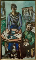 La Cuisine (Quappi avec des poissons)