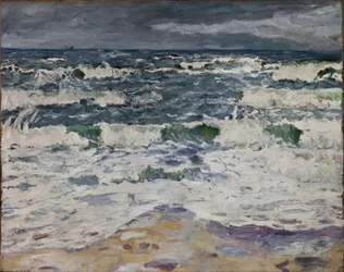 Jour gris au bord de la mer