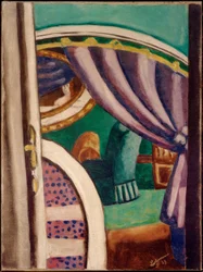 Intérieur violet (Le fauteuil vert)