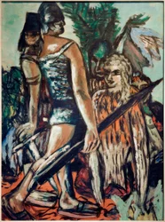 Guerrier et femme-oiseau