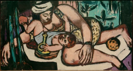 Mère avec Enfant Jouant