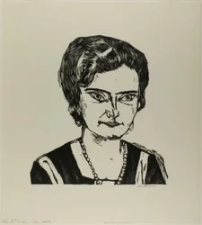 Portrait de Frau H.M. (Naila), planche deux de Die Kunst der Gegenwart