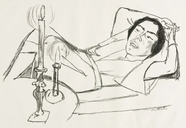 Femme allongée (Portrait de Johanna Loeb)