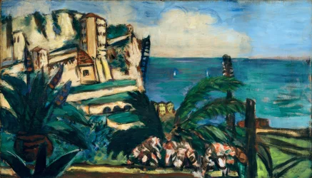 Paysage de la Riviera avec rochers