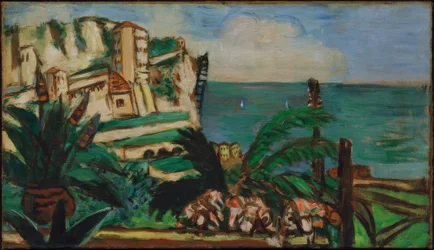 Paysage de la Riviera avec rochers