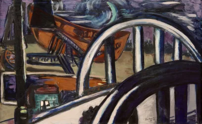 Chantier naval. Pont de fer