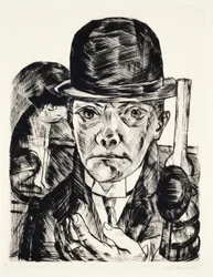 Autoportrait avec chapeau