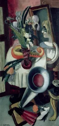 Nature morte avec gramophone et iris