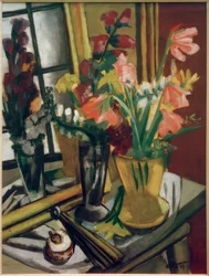 Nature morte avec miroir