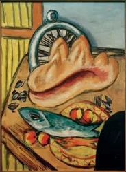 Nature morte avec poisson et coquillage