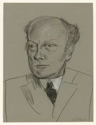 Étude pour le portrait de Gottlieb Friedrich Reber (tête)