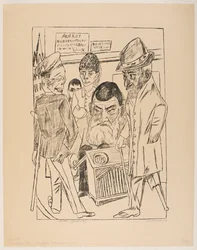 Les Mendiants, planche 7 de la série « Voyage à Berlin 1922 »