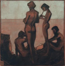 Quatre Jeunes Hommes à la Mer (Jeunes Hommes à la Mer – Quatre Figures Masculines à la Mer)