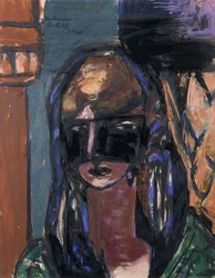 Femme avec Masque