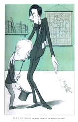M. W. B. Yeats présentant M. George Moore à la Reine des fées, 1904