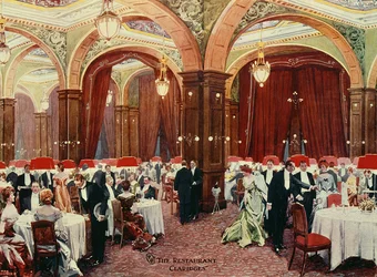 Hôtel Claridge, Londres, vers 1900