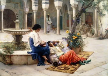 Dans la cour du harem