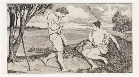 Apollon et Daphné I (Sauvetages de victimes ovidiennes, Opus II, feuille 10)