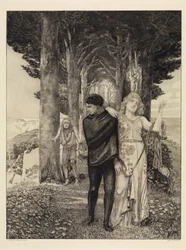 Génie (artiste) (De la mort, deuxième partie, Opus XI, planche 3)