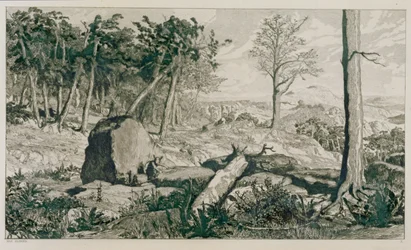 Paysage avec arbres