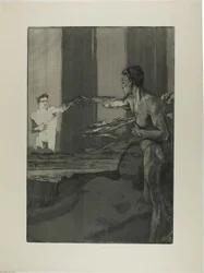 Philosophe, planche trois de Une mort, Partie II