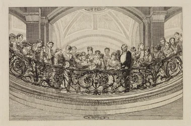 Grille en fer forgé dans l