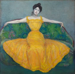 Dame en jaune, 1899