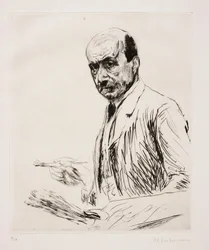 Autoportrait avec palette