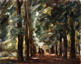 Avenue à Sakrow avec Deux Cavaliers