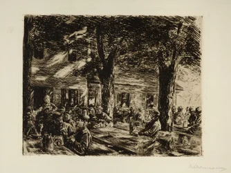 Brasserie en plein air à Brannenburg près de Rosenheim