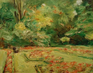 La terrasse fleurie dans le jardin de Wannsee vers le nord