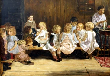 Allemand : Kleinkinderschule in Amsterdam École enfantine à Amsterdam